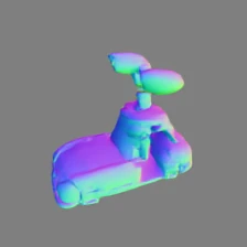 Surface normals novel view 5