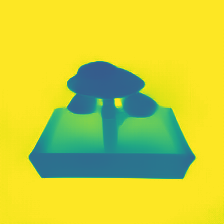 Depth rendered from the 3DGS input