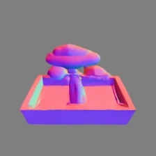 Normals rendered from the 3DGS input