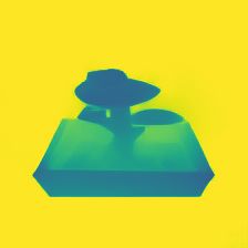 Depth rendered from the Triplane input