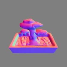 Normals rendered from the Triplane input