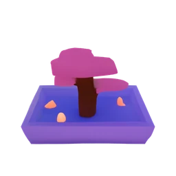 Textured 3DGS from Mesh and the blueyellowpurple palette