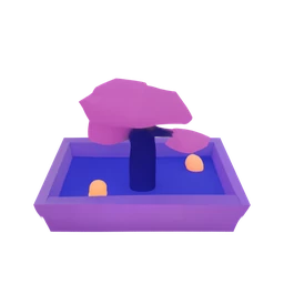 Textured 3DGS from UDF and the blueyellowpurple palette