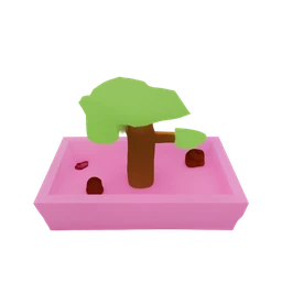 Textured 3DGS from UDF and the cherryblossom palette