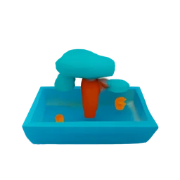 Textured 3DGS from UDF and the orangeteal palette
