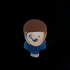 Generated face of a cute boy