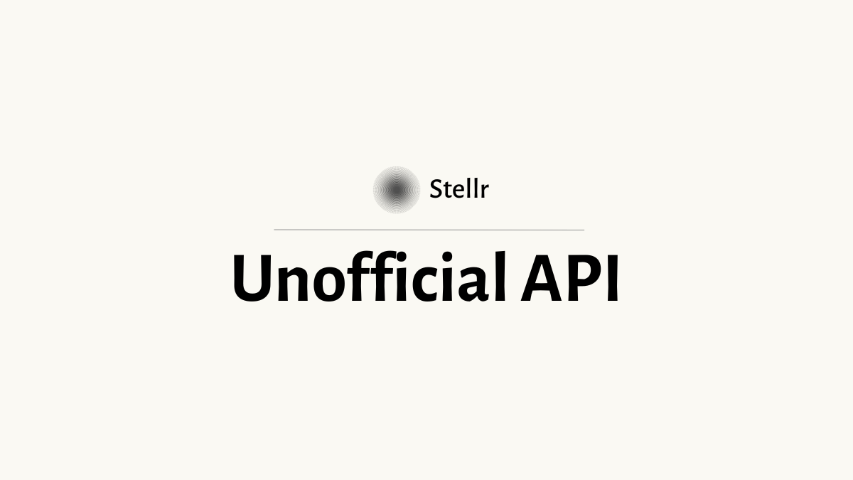 Stellr API & Exegesis CE