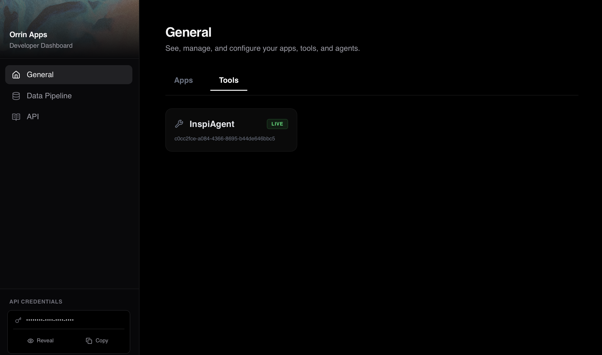 Developer Dashboard