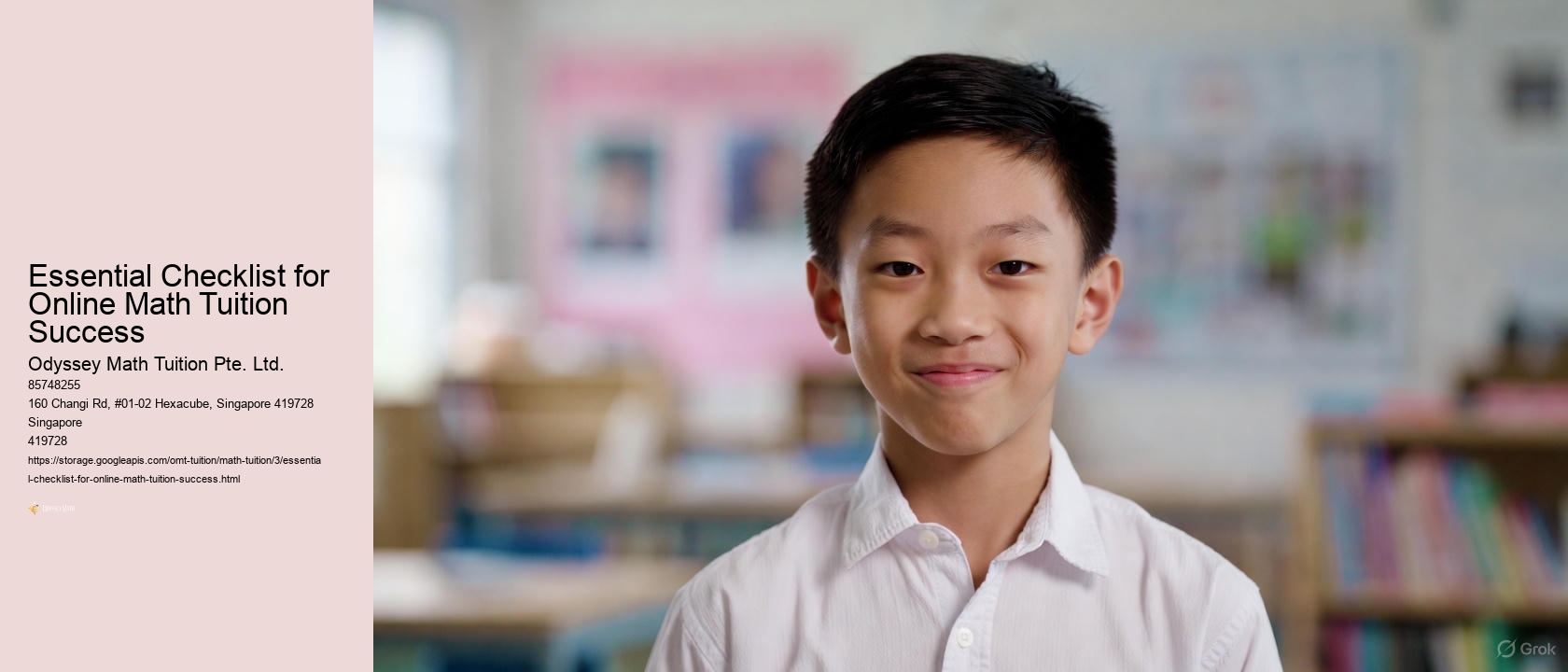 Essential Checklist for Online Math Tuition Success