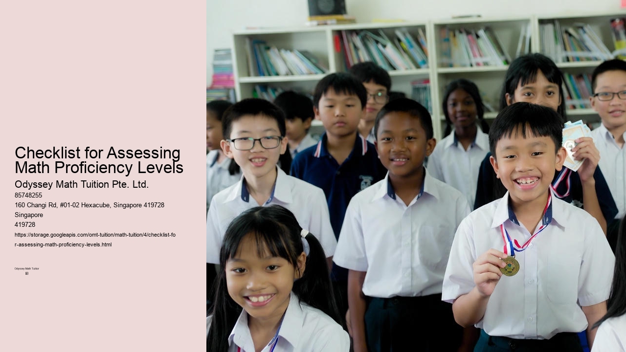 Checklist for Assessing Math Proficiency Levels