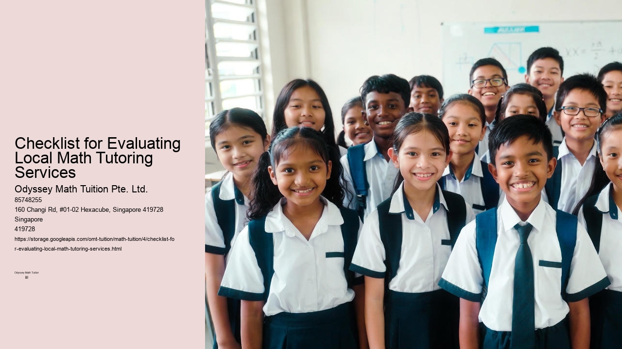 Checklist for Evaluating Local Math Tutoring Services