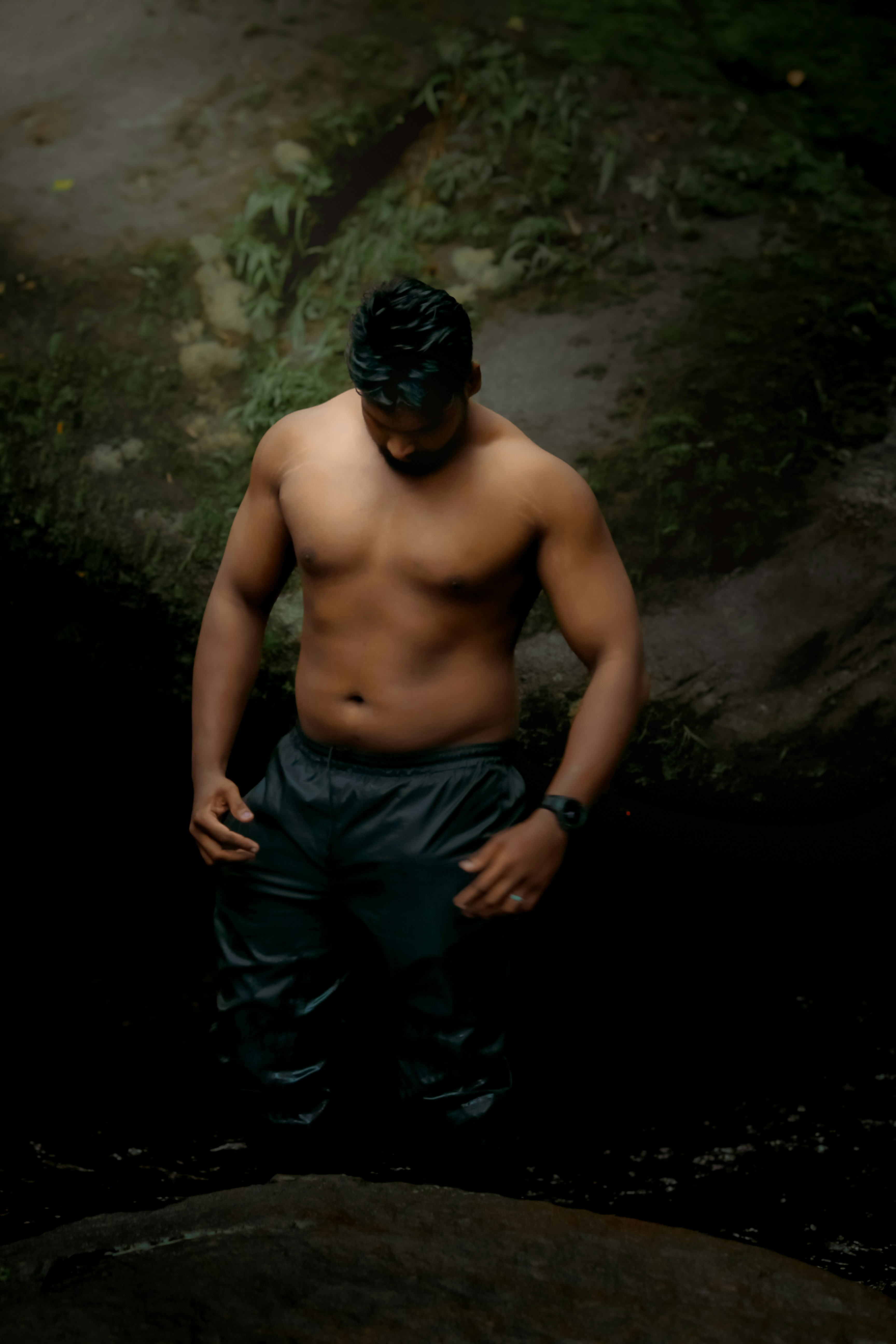 Before: Abs starting photo