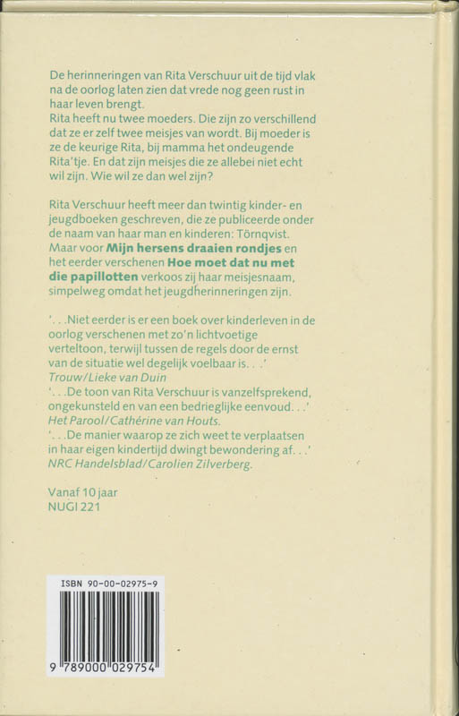 Achterkant van Mijn hersens draaien rondjes