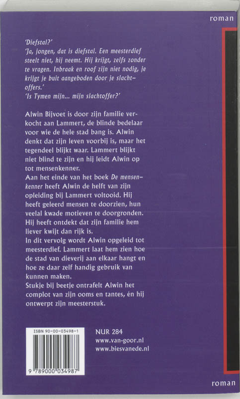Achterkant van De meesterdief