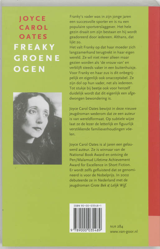 Achterkant van Freaky groene ogen