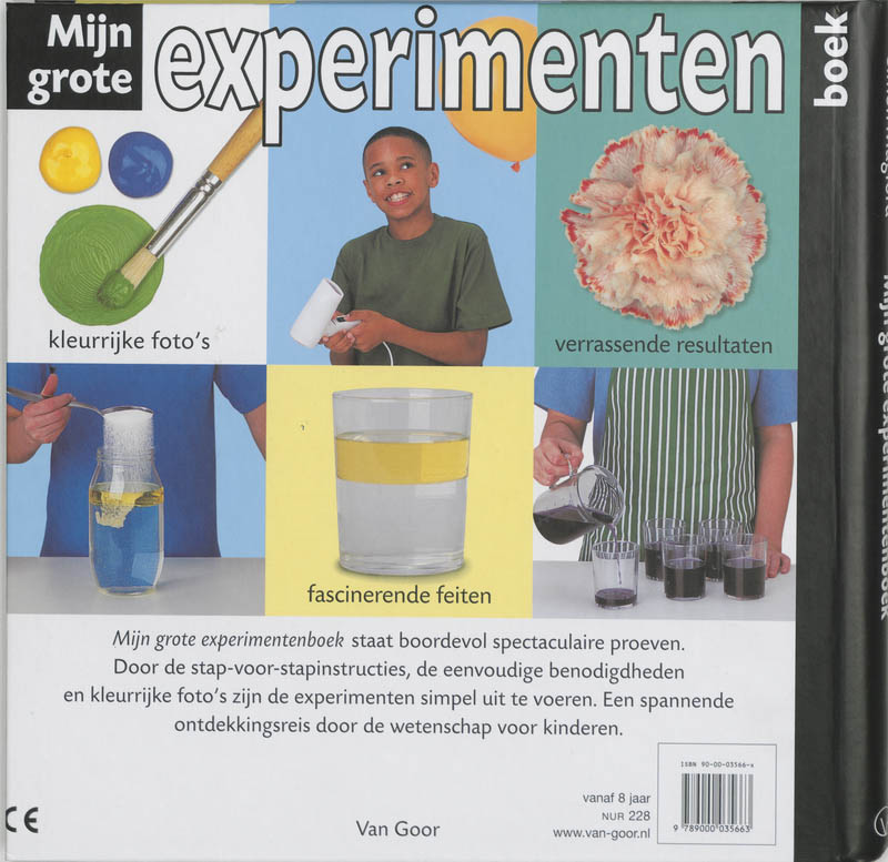 Achterkant van Mijn grote experimentenboek