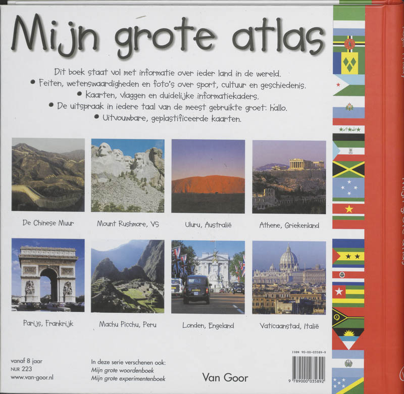 Achterkant van Mijn grote atlas