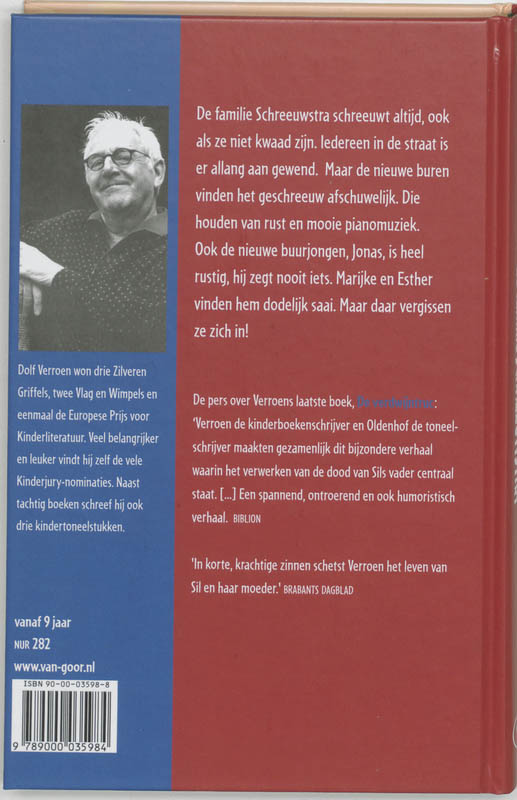 Achterkant van De familie Schreeuwstra