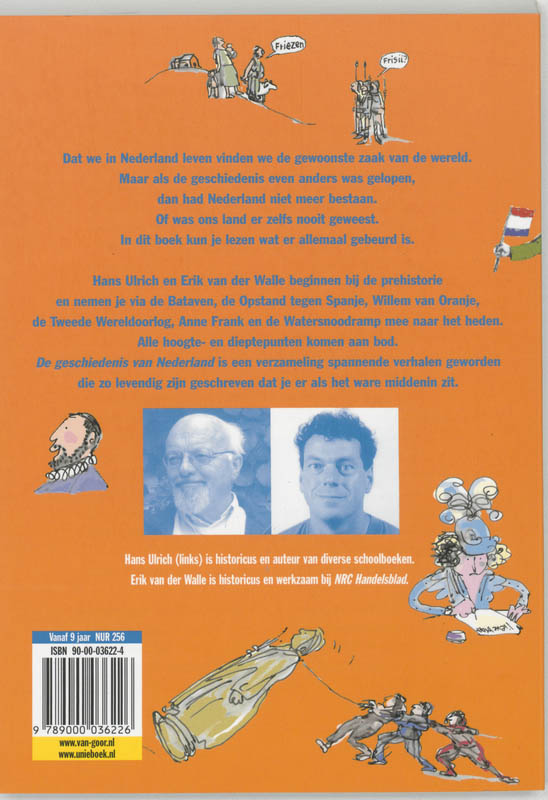 Achterkant van De geschiedenis van Nederland
