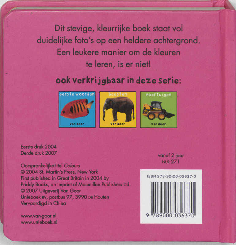 Achterkant van Kleuren