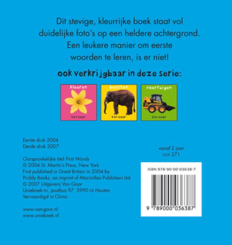 Achterkant van Eerste woorden