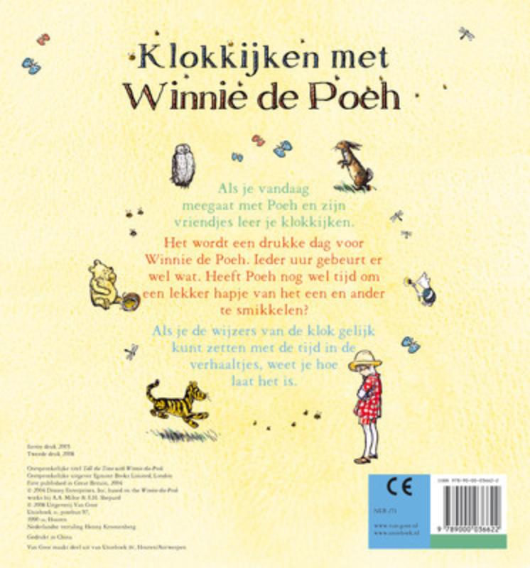 Achterkant van Klokkijken met Winnie de Poeh