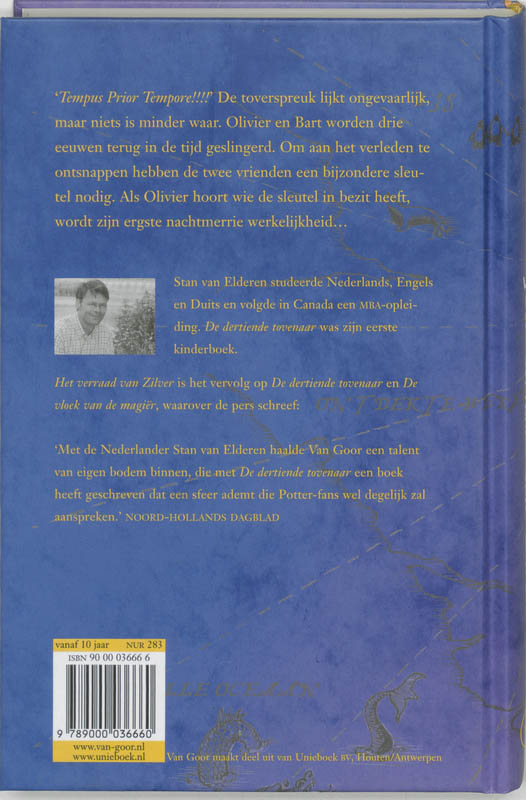 Achterkant van Het verraad van Zilver