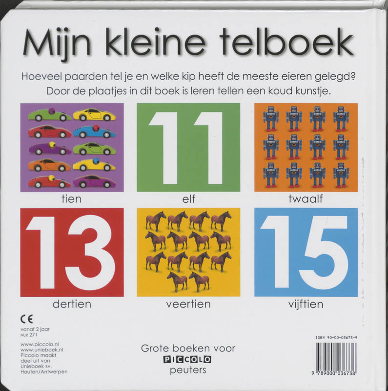Achterkant van Mijn kleine telboek