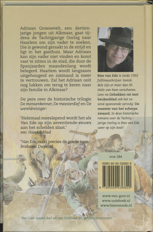 Achterkant van Gebakken rat met beukenblad