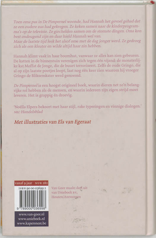 Achterkant van De Pimpernel