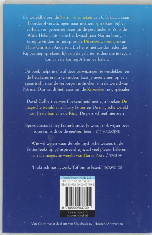 Achterkant van Wondere wereld van Narnia