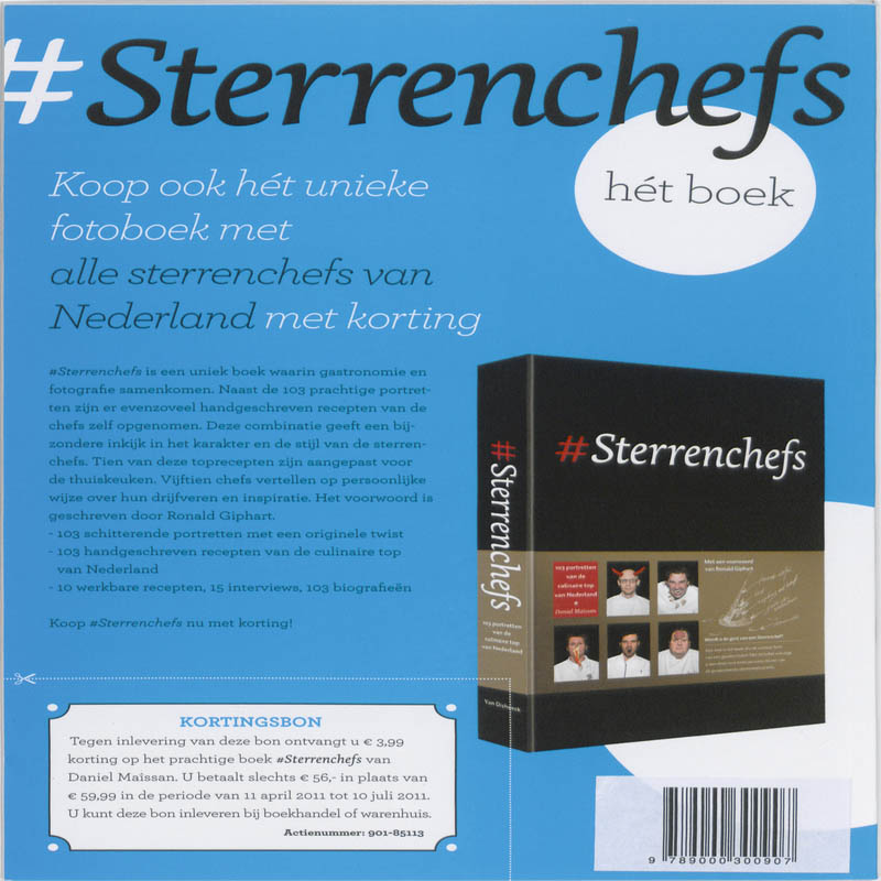 Achterkant van Sterrenchefs Magazine