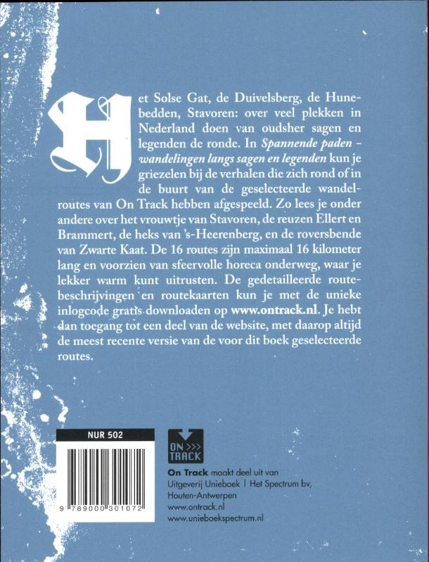 Achterkant van Spannende paden