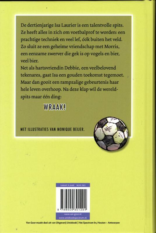 Achterkant van Isa, wereldspits