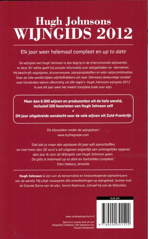 Achterkant van 2012
