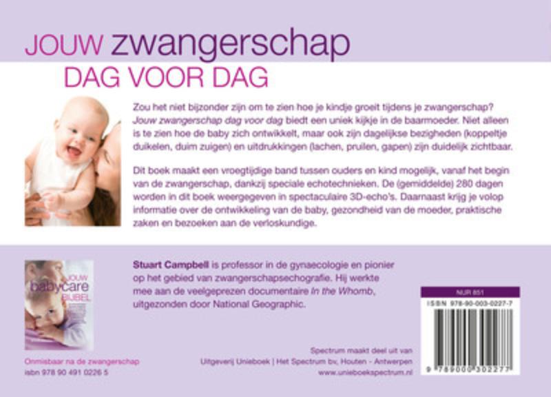 Achterkant van Jouw zwangerschap dag voor dag