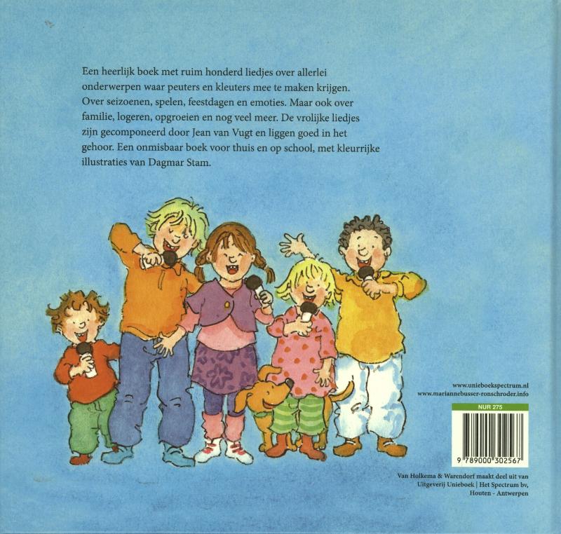Achterkant van Het grote liedjesboek