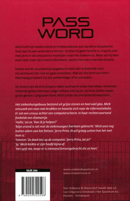 Achterkant van Password