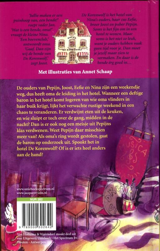 Achterkant van Het geheim van de zoenende gasten