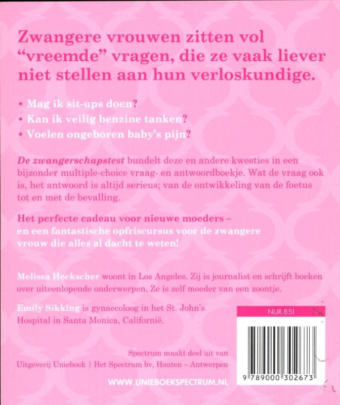 Achterkant van De Zwangerschapstest