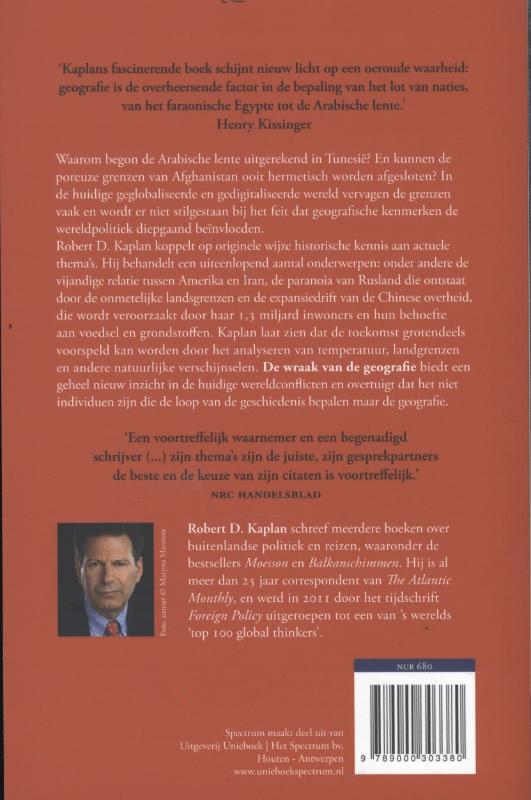 Achterkant van De wraak van de geografie