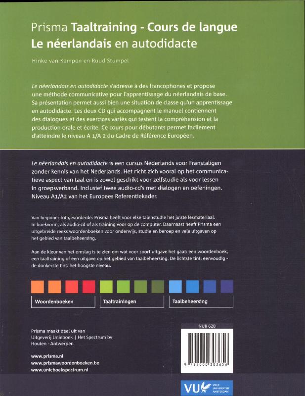 Achterkant van Le néerlandais en autodidacte