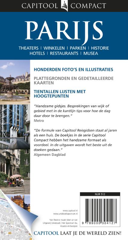 Achterkant van Capitool Compact Parijs