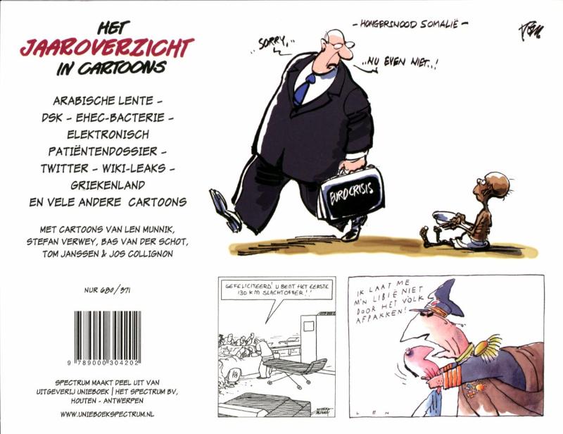 Achterkant van 2011 Opgetekend