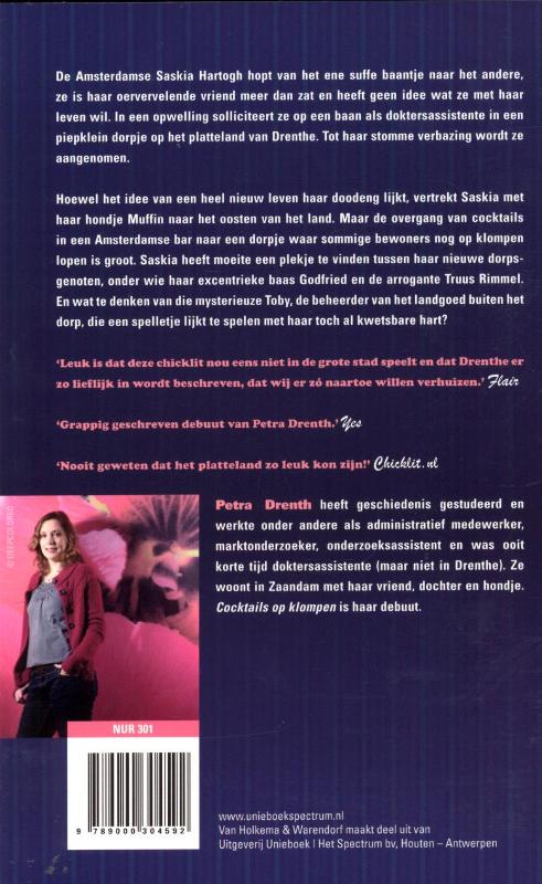 Achterkant van Cocktails op klompen
