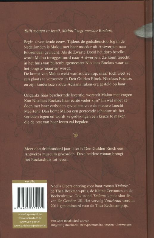 Achterkant van Malou van de mussen