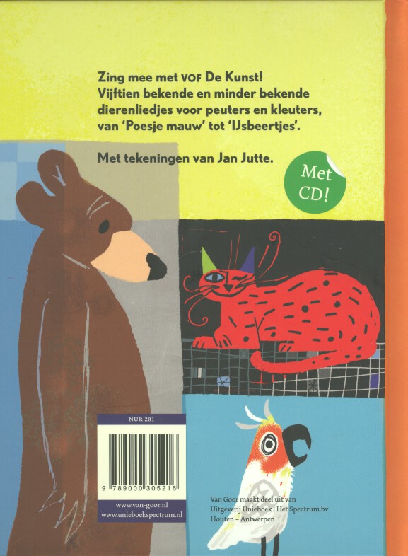 Achterkant van Alle eendjes zwemmen in het water