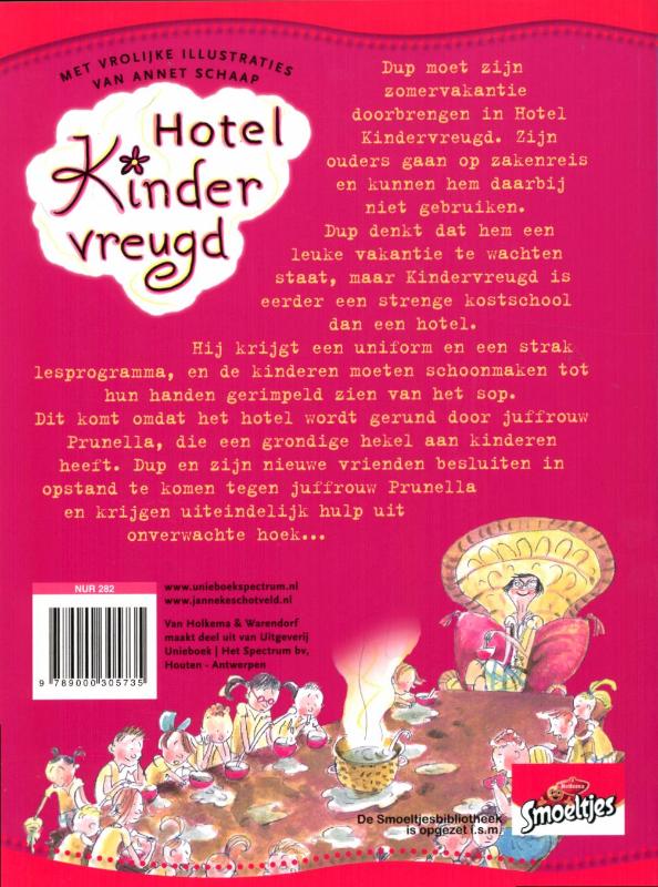 Achterkant van Hotel Kindervreugd