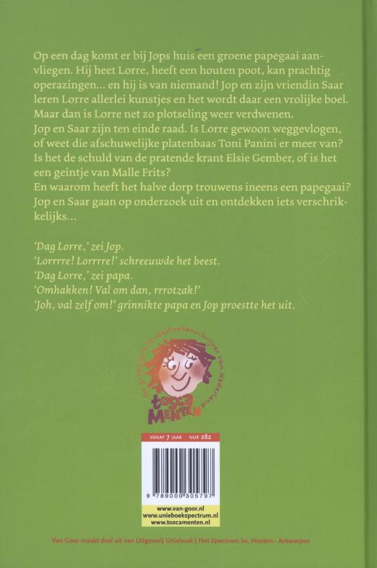Achterkant van De wraak van Lorre