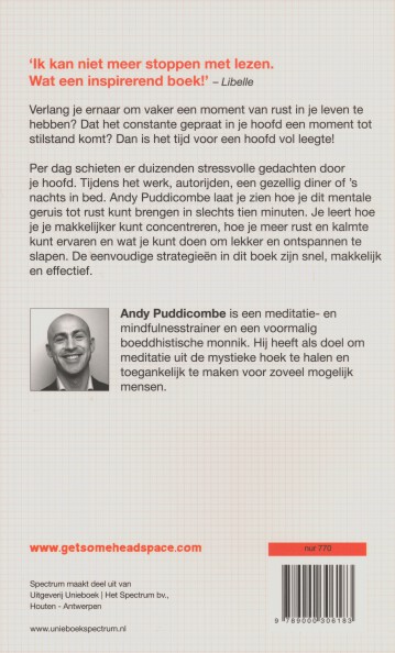 Achterkant van Headspace